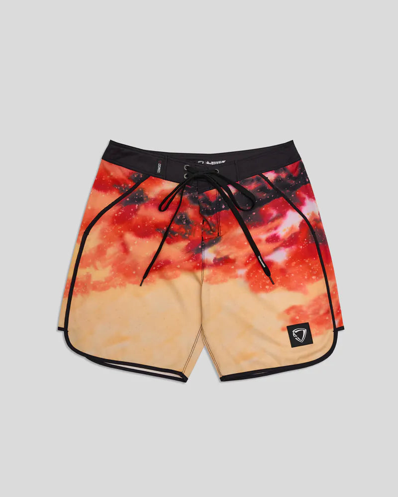 DragonBall Z Pattern Curved Hem Stage Shorts