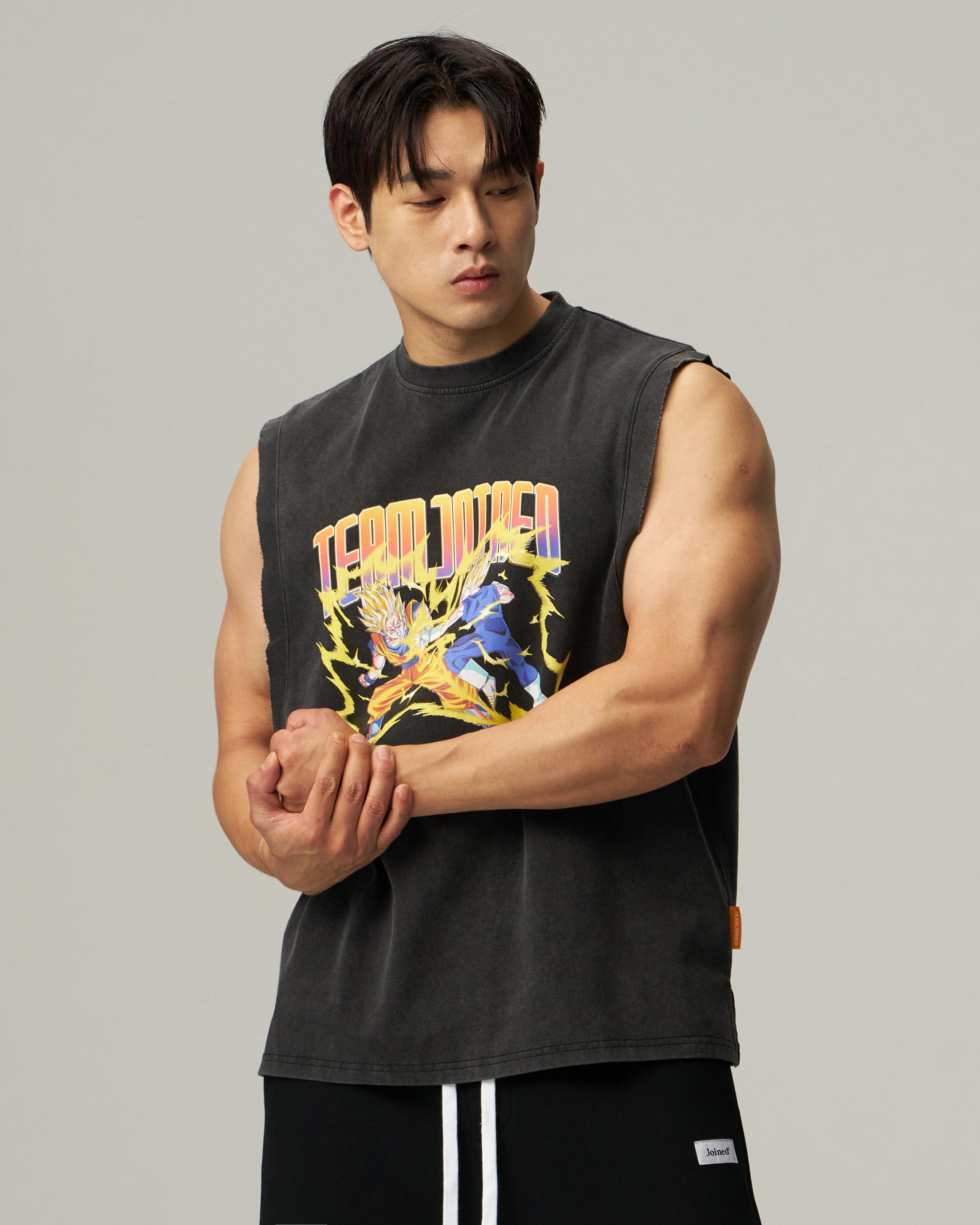 DragonBall Z Goku Vegeta  Sleeves Cut Oversized Top